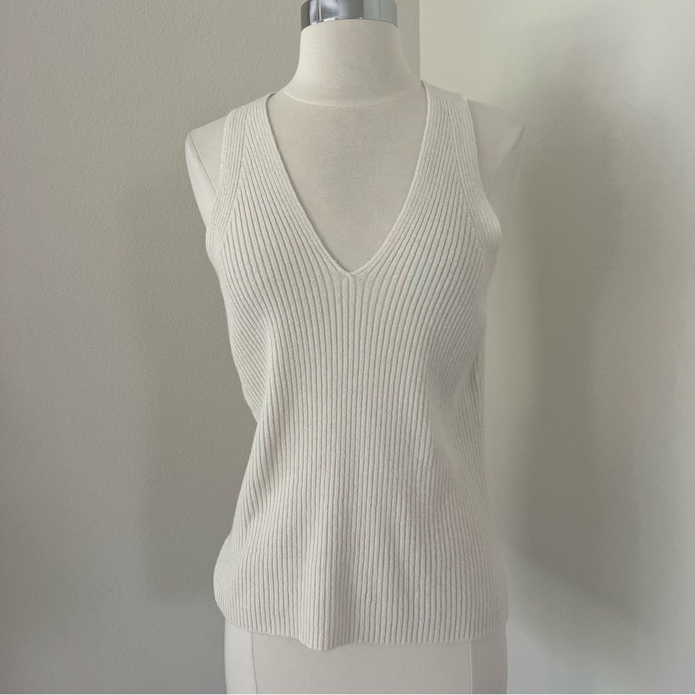 Kenneth Cole Ribbed White Tank M